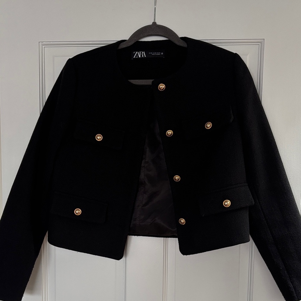 Zara cropped blazer